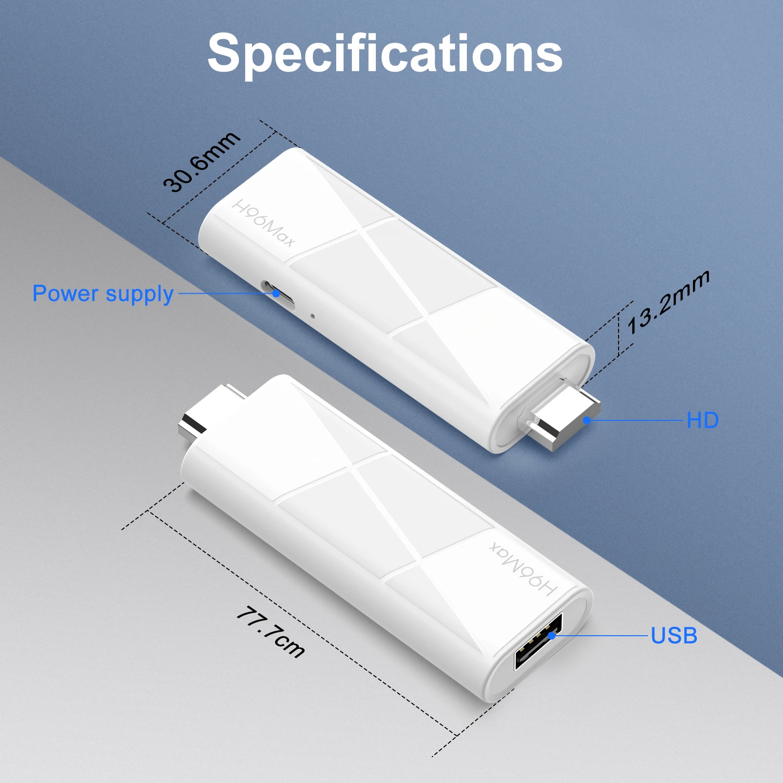 جهاز Android TV Stick H96 MAX RK3518 TV Stick رباعي النواة BT5.4 Wifi 6 يدعم 4K HDR صوت مشغل الوسائط عن بعد عصا التلفاز الذكية 2GB 16GB
