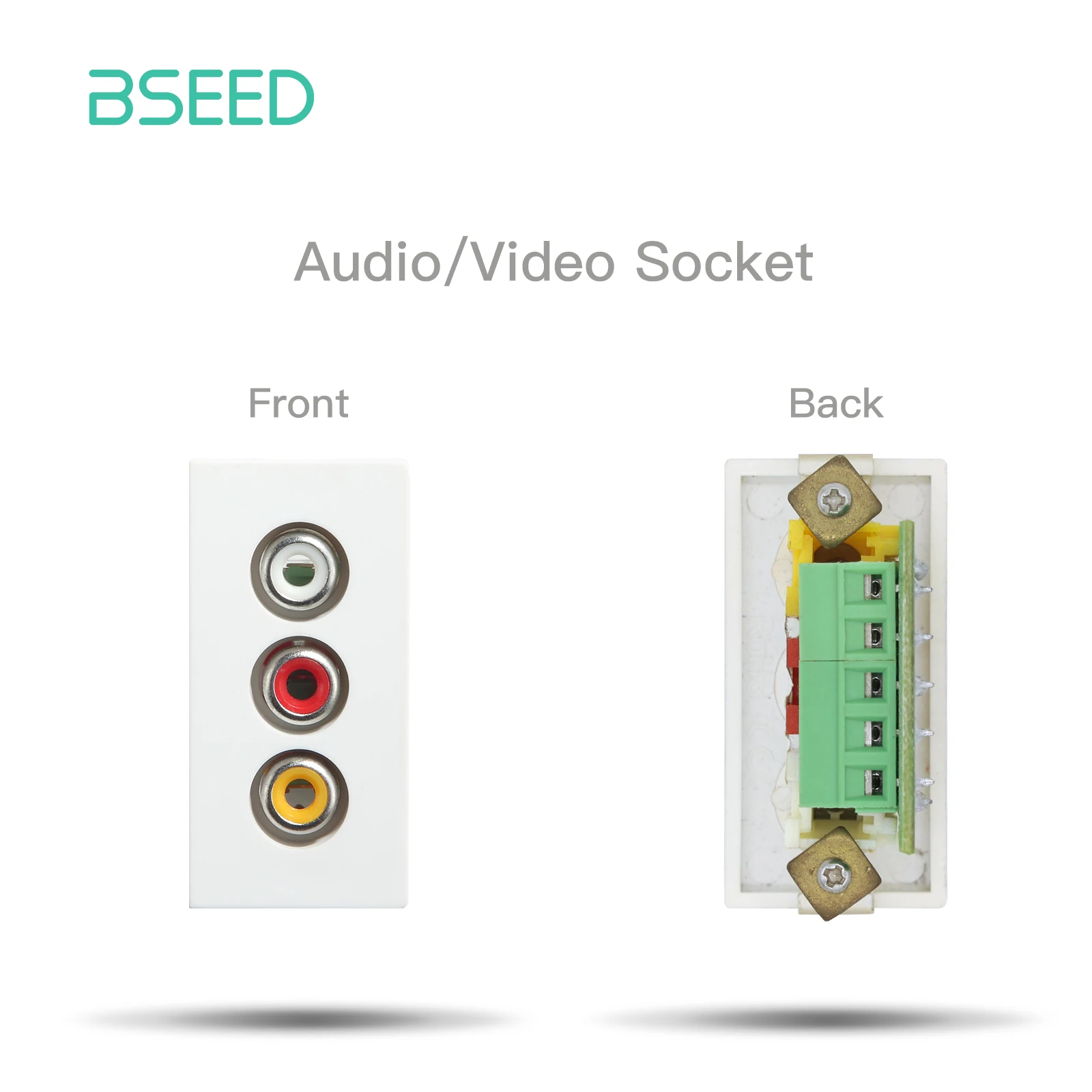 BSEED Muur Internet Cat5 Socket Plastic Frame Onderdelen USB Charge Port TV Satelliet Interface Functie DIY Combinatie - afbeelding 1