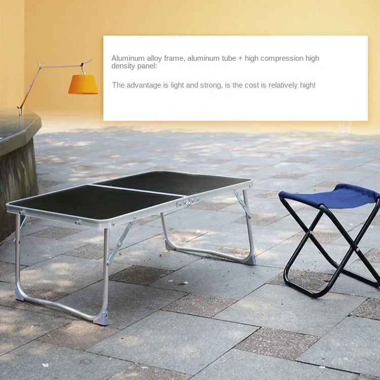 Portable Foldable Laptop Desk,Computer Table, Picnic Table, Breakfast Serving Bed Tray Folds In Half with Inner Storage Space