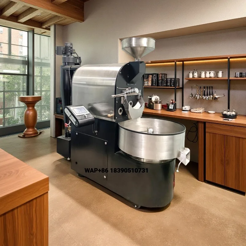 Wintop Commercial Lpg Gas 3kg 6kg 12kg Coffee Bean Roasting Toaster Commercial Automatic Coffee Roaster Machinery of Coffee