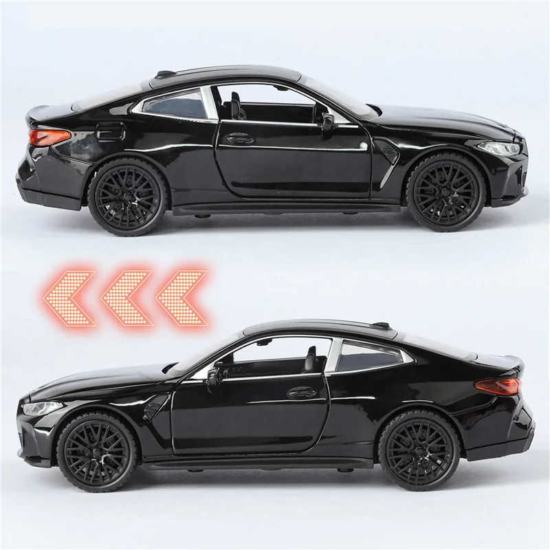 1:32 M4 G82 Coupe Alloy Sports Car Model Diecast Metal Racing Car Vehicles Model Sound Light Simulation Collection kids Toy Gift