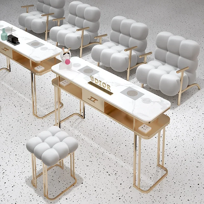 High End For Sale Retail Nail Table Manicure Table Can Be Customized Color Size For Nail Shop