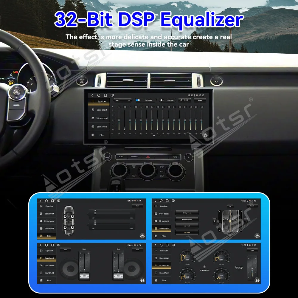 15.8 Inch Dash Touch Screen Car GPS Navigation Stereo For Land Rover Range Rover Sport 2016–2017 Multimedia CarPlay Android Auto