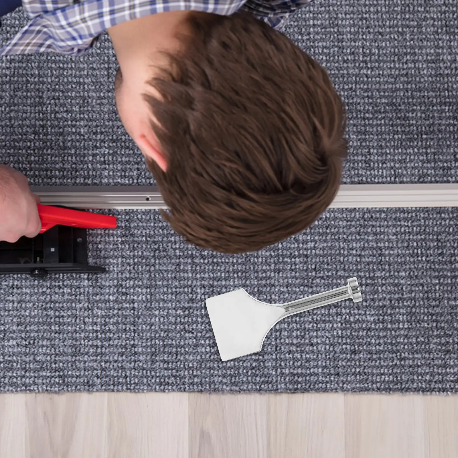 Professional Stainless Steel Carpet Tool Heavy Duty Floor Tucking Wide Scraper Seam Cleaning Edge Trimming Efficient Design