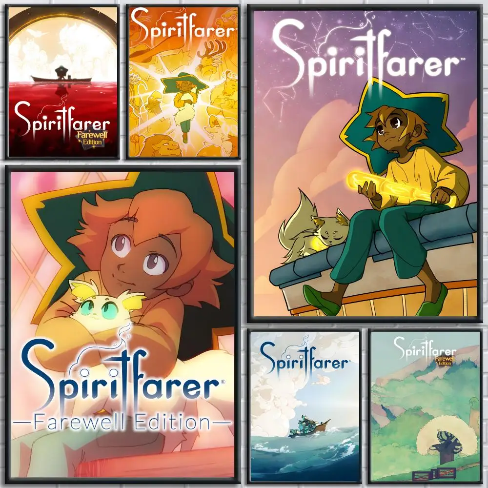 video game s-Spiritfarer Poster Trendy and Easy-to-Apply Wall Art Stickers for Home Decor and Dorm Room Walls