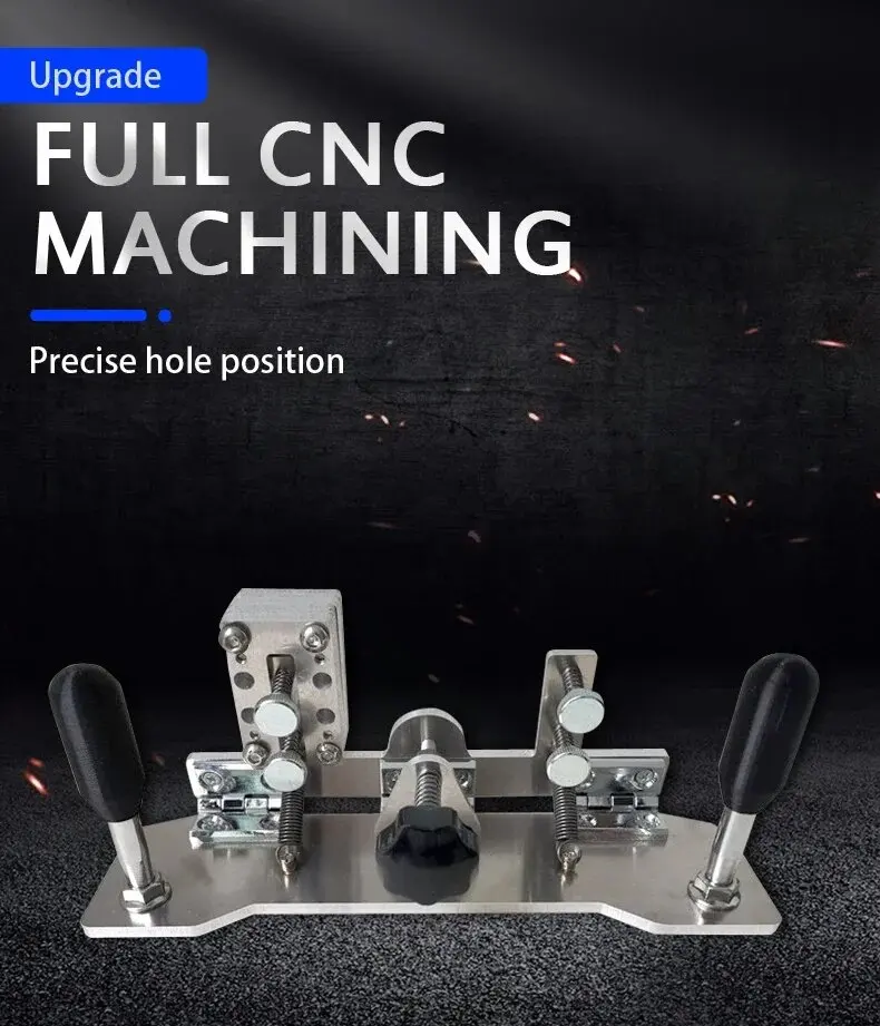 Handheld V-Jaw 304 Stainless Steel DIY Sharpening Tools with Fixed-Angle Grinder Jig for Blade Blank Rough Grinding Sanded