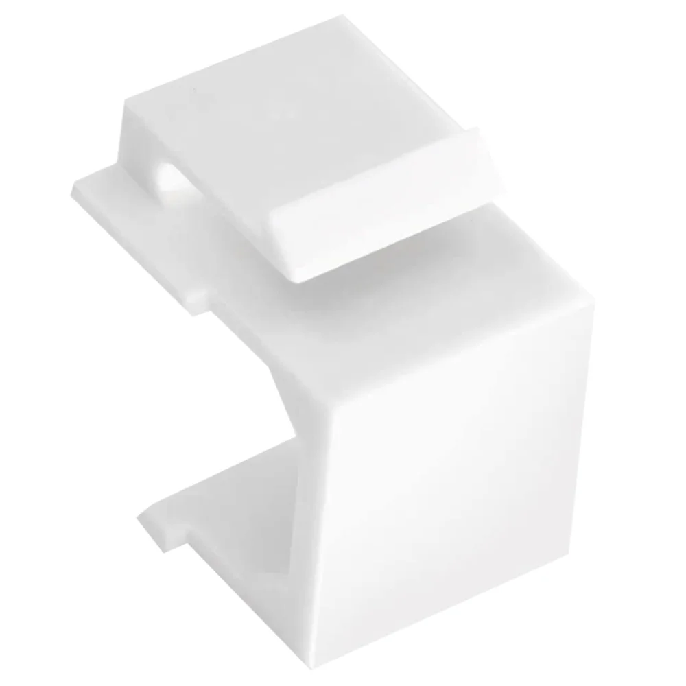 Hot-ABNR 30-Pack Blank Keystone Jack Inserts for Keystone Wall Plate and Patch Panel - White