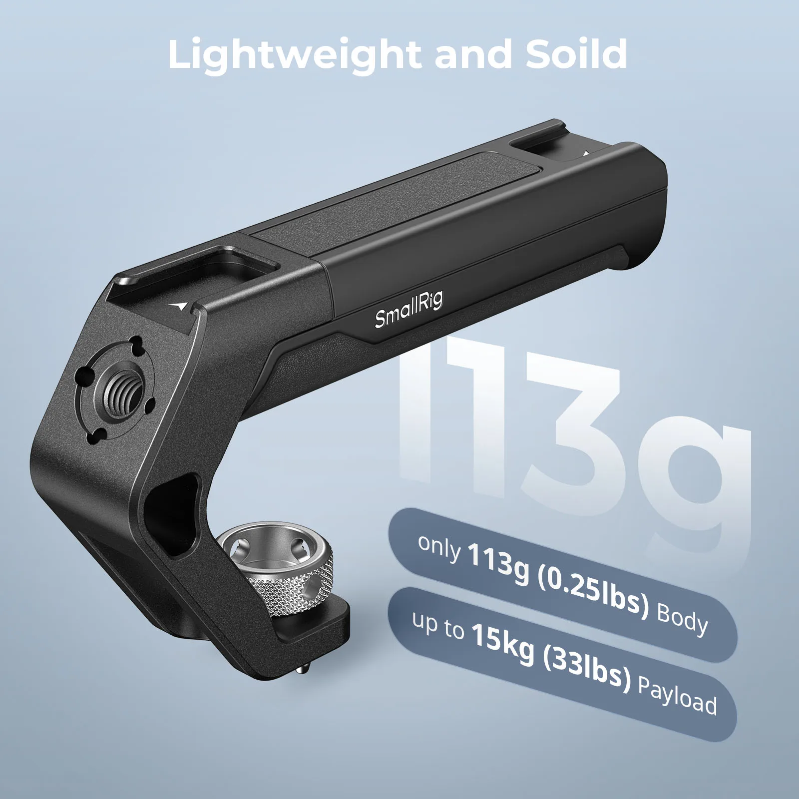 SmallRig Universal ARRI Locating Top Handle (Tiny), Lightweight Grip with Cold Shoe For DSLR for SONY for Nikon Camera Cage 4757