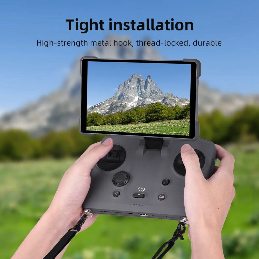 Wtohoby حبل نايلون لـ DJI Mavic 4 Pro Drone RC Pro 2/RC 2 جهاز تحكم عن بعد قابل للتعديل حزام الرقبة حبال معلقة حزام