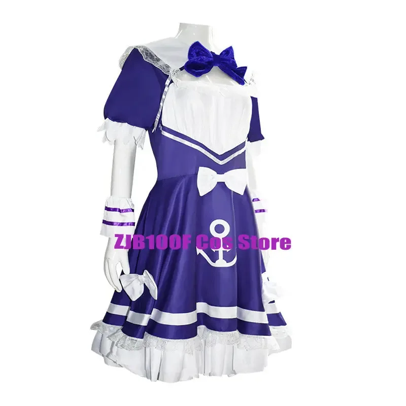 

ss13VTuber Minato Aqua аниме Hololive Debu косплей костюм парик женское платье горничной униформа Хэллоуин костюм для ролевых игр