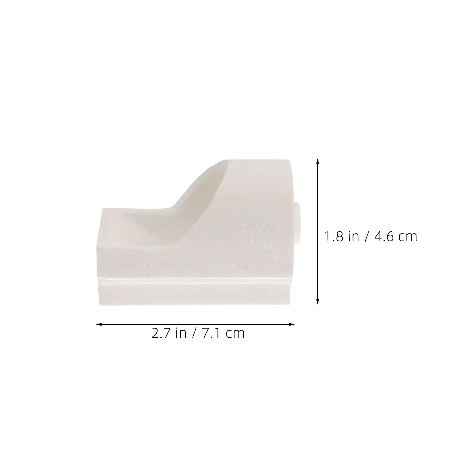 2pcs White Centrifugal Casting Crucible Zirconia Quartz High Temperature Melting Cup for Metal Casting Hooded for Lab Uses