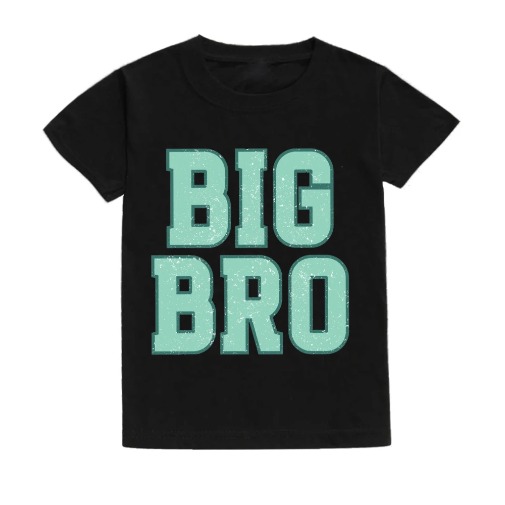 Big & Little Brother Sibling Shirts Matching Sibling Outfits Summer Short Sleeve Kid Tshirts Clothes New Big Brother Tshirt Gift