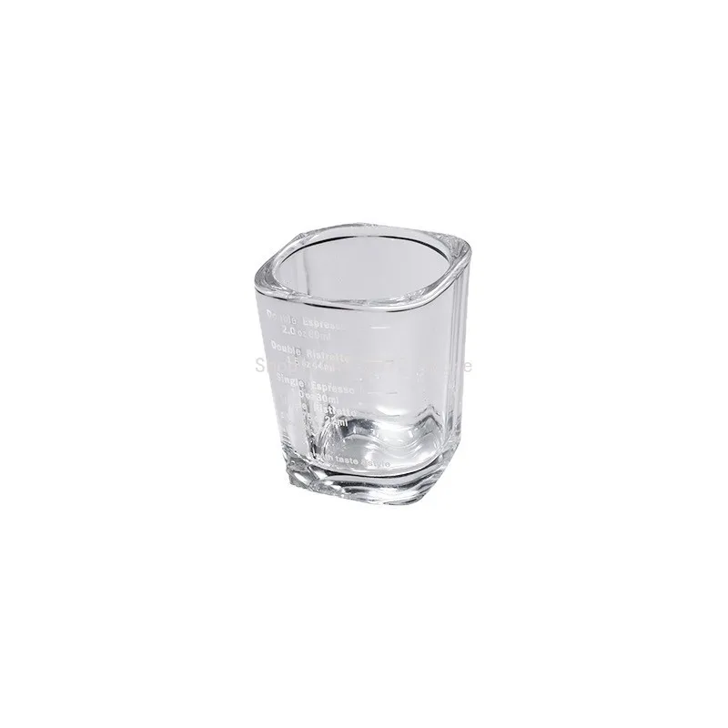 60 مللي كوب قياس الإسبريسو زجاج سميك مقاوم للحرارة مع مقياس استخراج كوب مقهى أداة أجزاء ماكينة القهوة