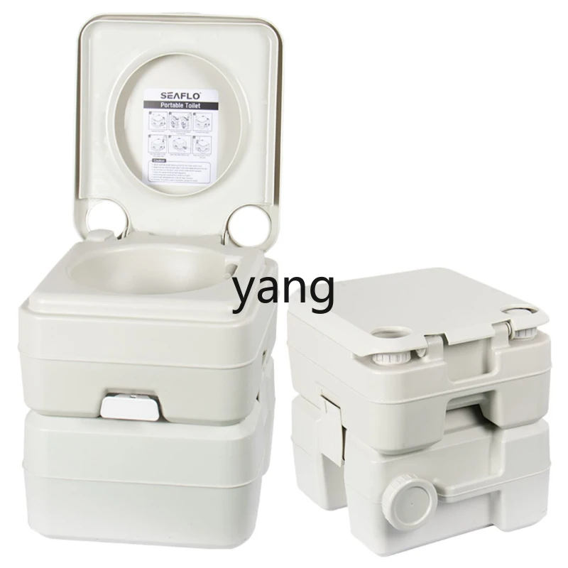 Yjq Camping Mobile Portable Closestool RV Ship Flush Elderly Toilet Chair Deodorant Toilet