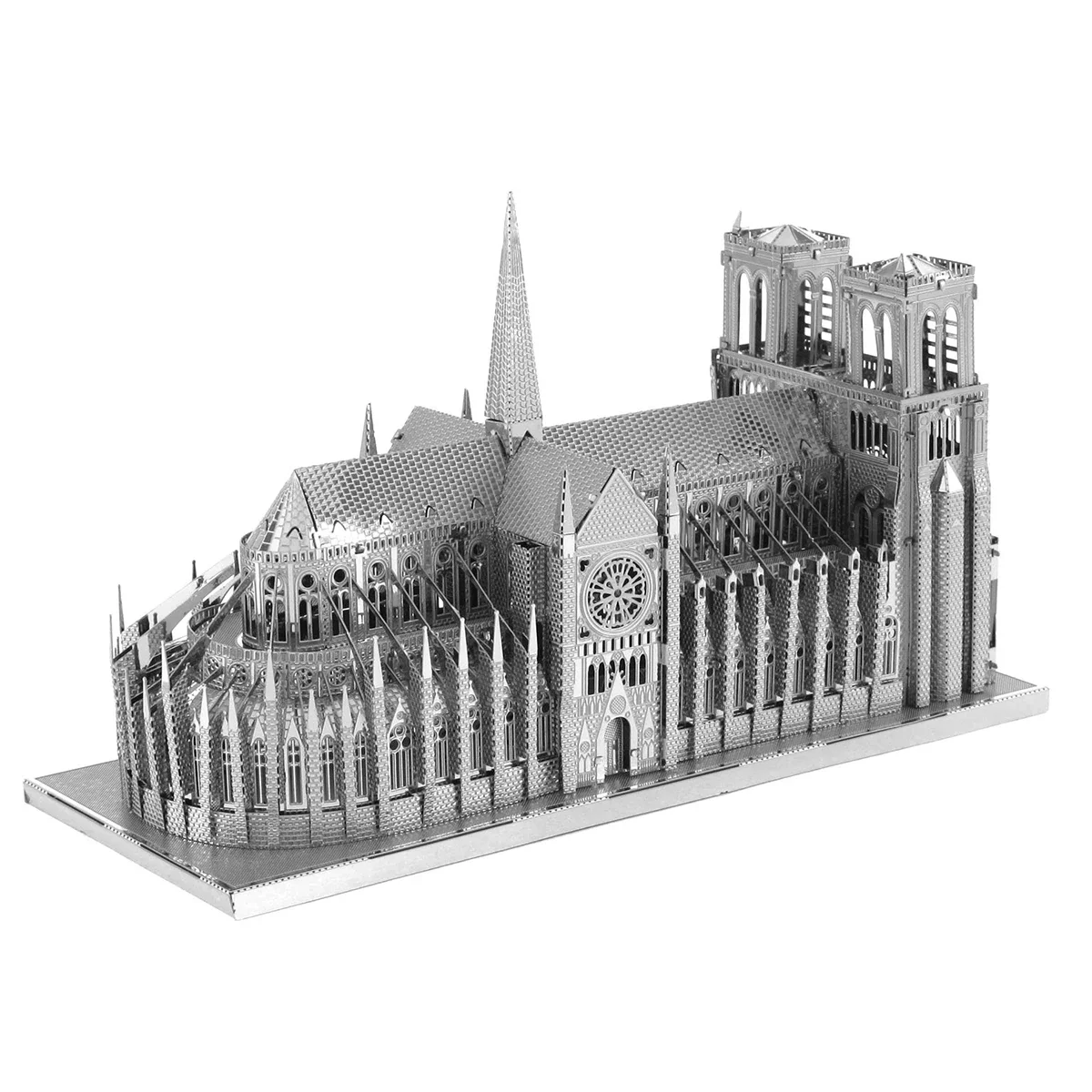 Notre Dame de Paris 3D Metal Puzzle model kits DIY Laser Cut Puzzles Jigsaw Toy For Children