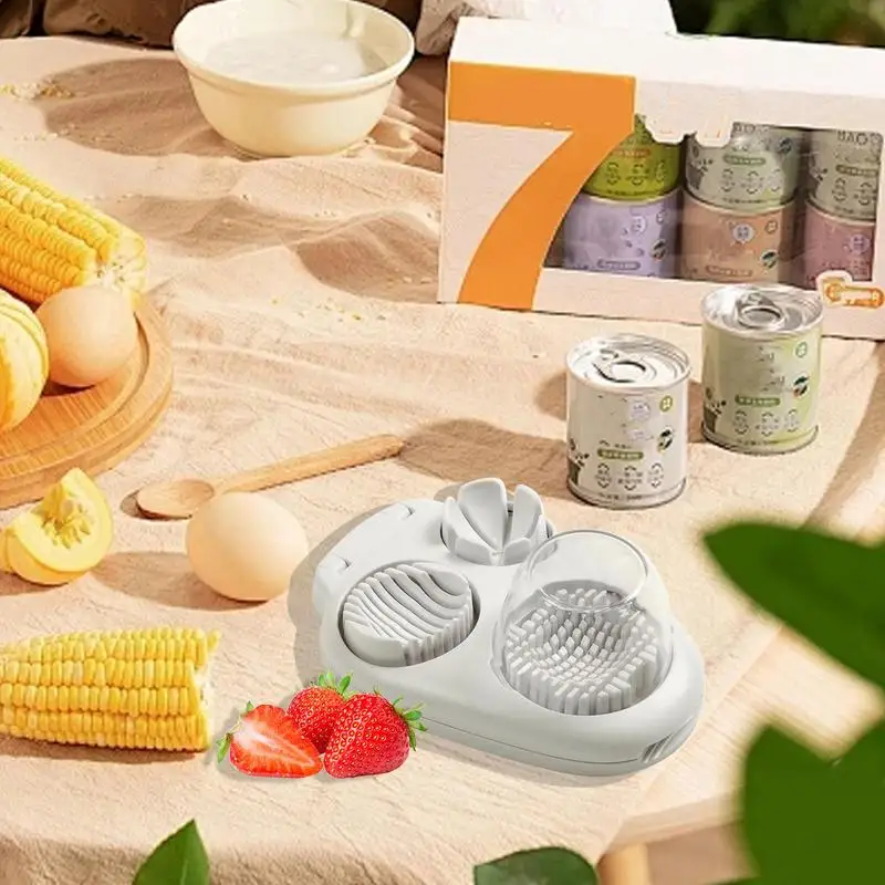 Hard Boiled Egg Slicer Mushroom Slicer Egg Dicer Stainless Steel Grape Cutter Multifunctional Strawberry Cutter Tool Kitchen