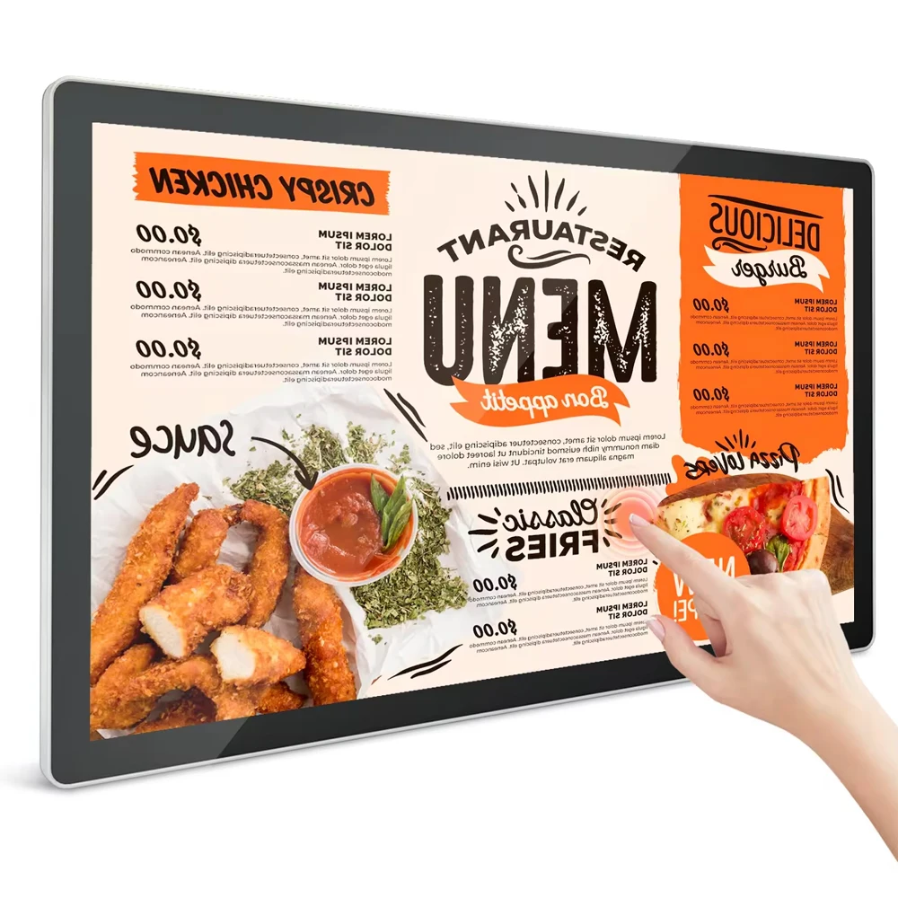 Commercial Ads Wall Mounted Indoor Signage Display Split Screen LCD Digital Menu Board for Marketing Catering Shopping Mall