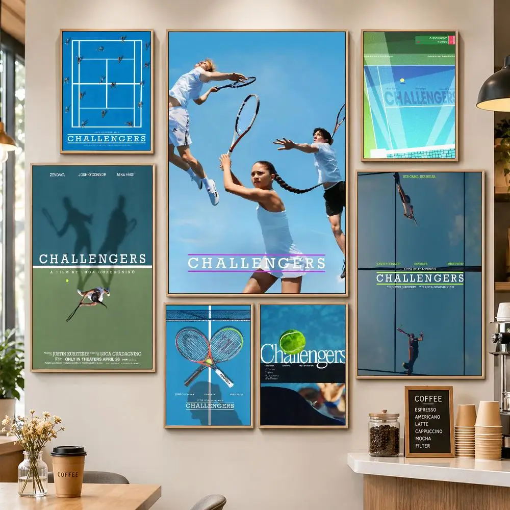 Movie Challengers Zendaya Tennis Drama Poster HD Wall Decor Apartment Dorm Office Cafe Bedroom Home Gift