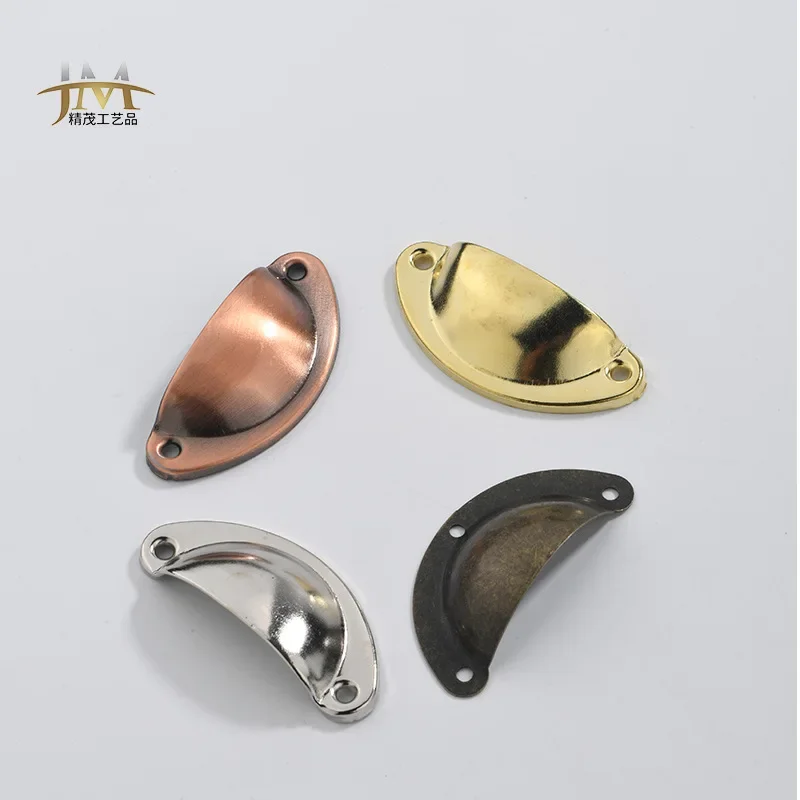 New Chinese home improvement iron material antique cabinet shell iron retro semicircular handle accessories