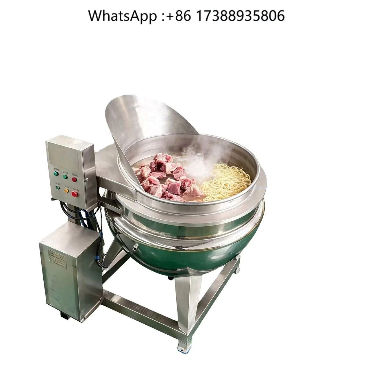 Automatic Discharging Precooking Processing Industrial Cooking Kettle