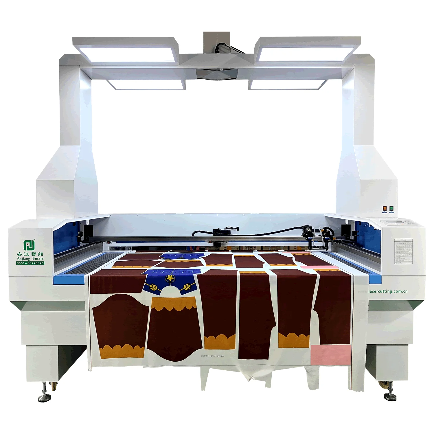 Auto Feeding Table Fabric Laser Cutting Machine  Panorama Camera Positioning  Laser Cutting Machine  1810