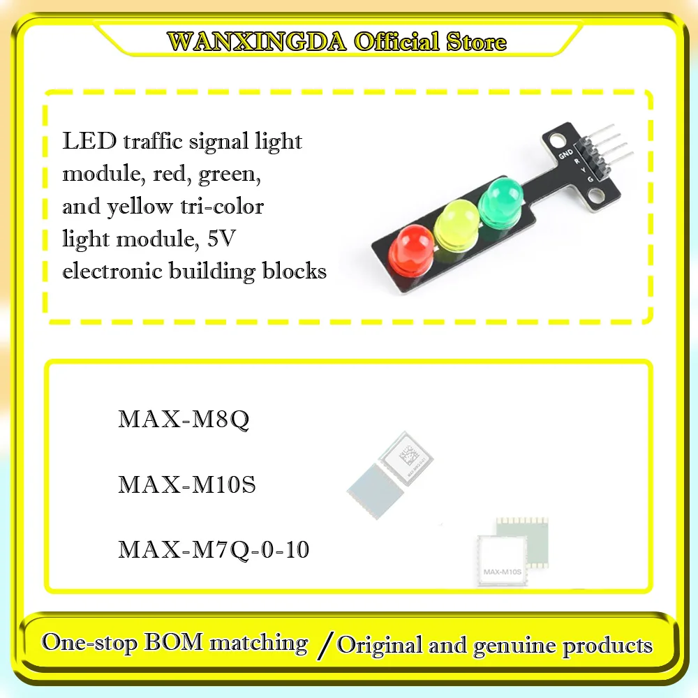 

MAX-M8Q MAX-M10S MAX-M7Q-0-10 LED traffic signal light module, red, green and yellow tri-color light module