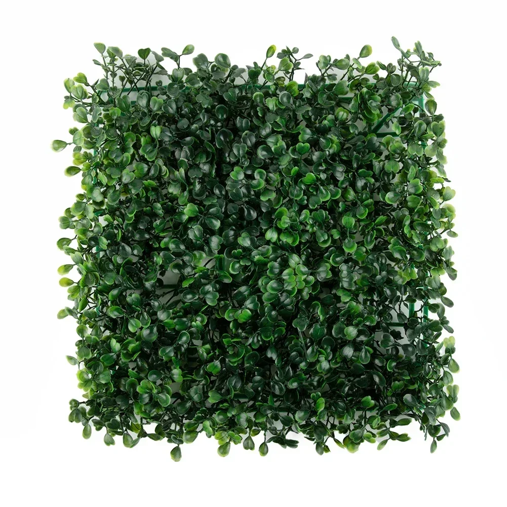 

Artificial Lawn Plant Walls Plastic Water Resistant Foliage Hedge Grass Mat Greenery Panels Fence 25*25cm Garden Yard Decoration