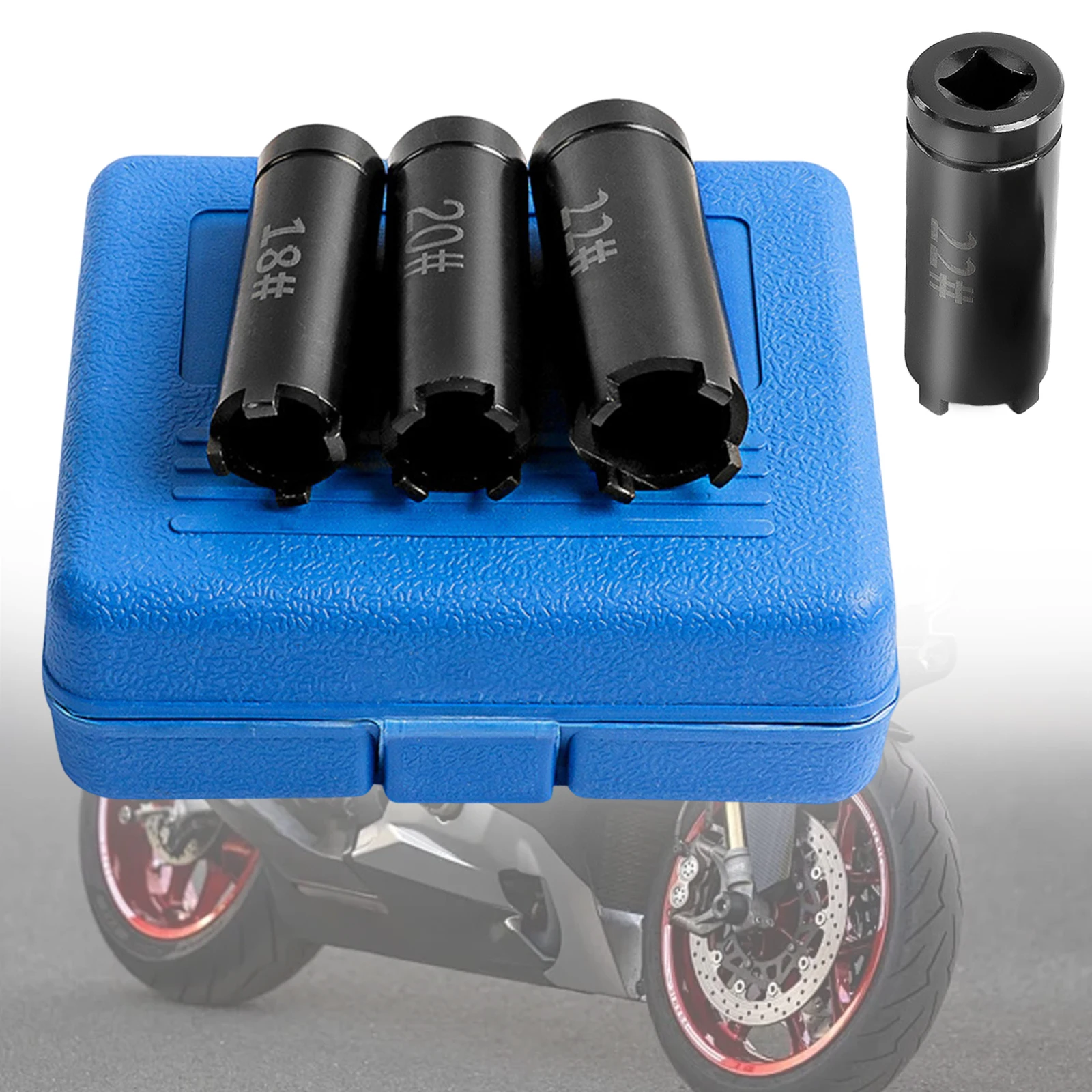 

3x Motorcycle Clutch Nut Remover 18mm 20mm 22mm Motorcycle Repair Wrench Tool Motorcycle Clutch Tool for Scooter Repair