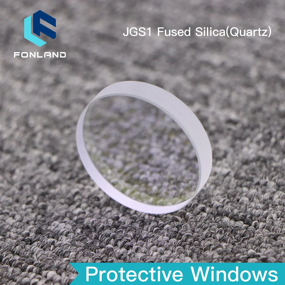 FONLAND 10Pcs Precitec Laser Protective Windows Optical Lens 21.5×2/30×5/37×7mm 1064nm Optical Lens for Procuttor & Lightcutter