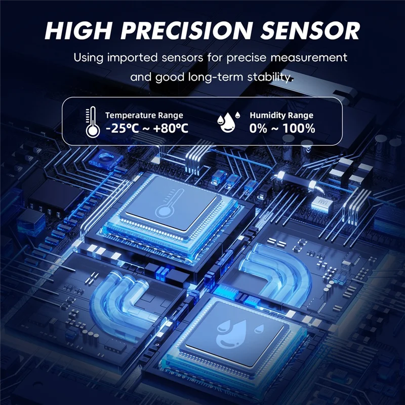 

SQPP-WIFI Датчик температуры и влажности Мебельный детектор температуры и влажности Интеллектуальная сигнализация температуры и влажности