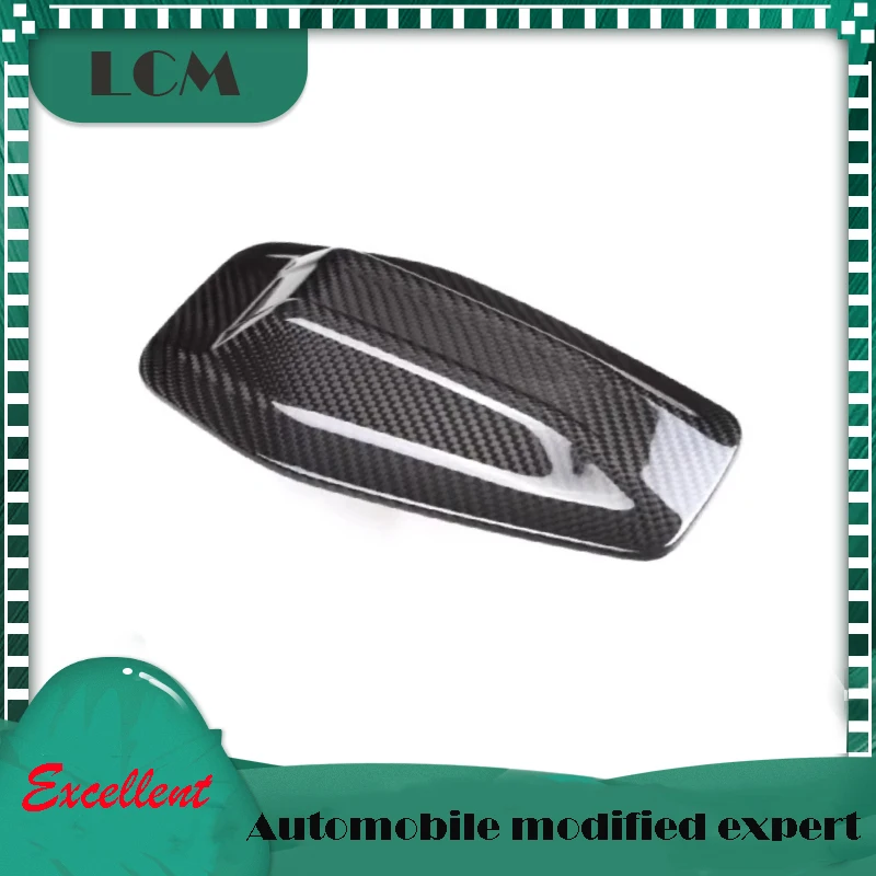 For BMW 4 Series G26 2022+ Add On Style Shark Fin Shape Real Dry Carbon Fiber Aerial Cover