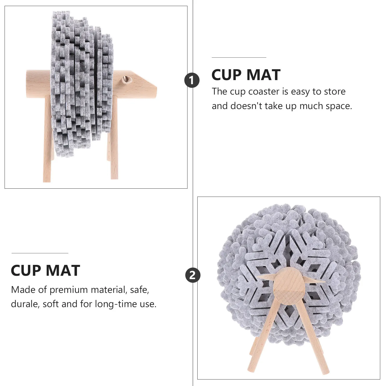 

1Set Creative Heat Insulation Cup Mat DIY Cactus Ornament Tabletop Decoration for Tea Restaurant Desktop Adornment Coaster