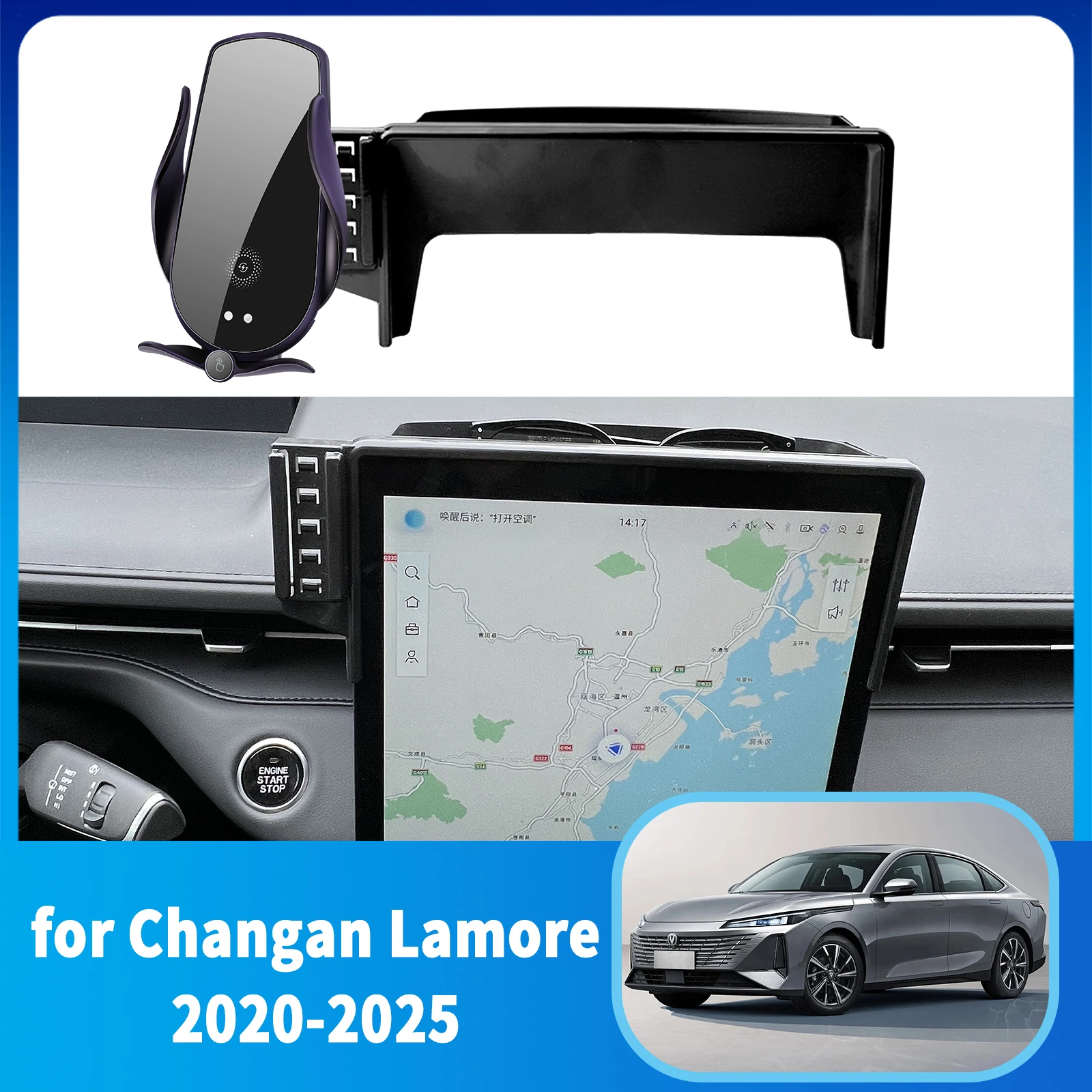 

for Changan Eado Plus 2025 2024 2023 2022 2021 2020 Car Mobile Phone Holder GPS Bracket Navigation Stand Auto Accessories