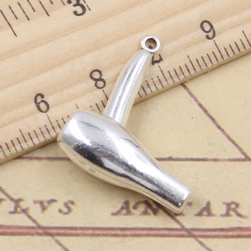 10pcs Charms 3D Hairdryer Hair Dryer 26x23x8mm Tibetan Silver Color Jewelry Antique Pendants DIY Craft Handmade Making