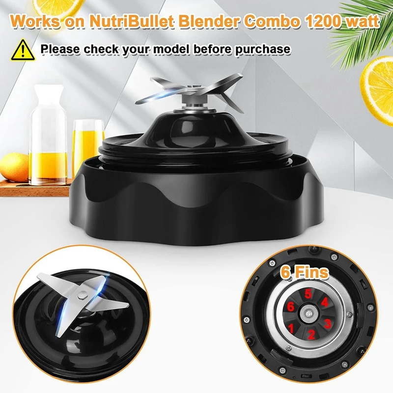 24Oz Cup Pro 1000 Blender Blade For Nutri-Bullet Blender Combo Pro 1000 And Select 1200 1000W Blender Motor Base Easy To Use