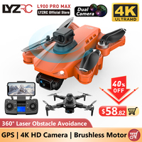 LYZRC L900 PRO SE MAX GPS Drone 4K Professional HD Dual Camera 360° Obstacle Avoidance Brushless 5G WIFI FPV Foldable Quadcopter