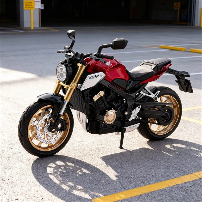 

1:12 Dream Wing CB650R Alloy Sports Motorcycle Model Diecasts Track Racing Model Sound Light Simulation Kids Toy Gift