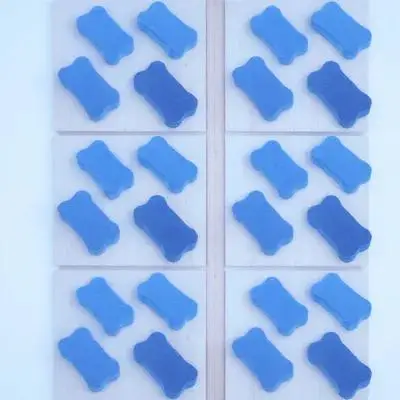 

24pcs Dry Erase Erasers Whiteboard Erasers Eva Felt Cloth Bone-Shaped Lightweight Portable Washable For School Office Home
