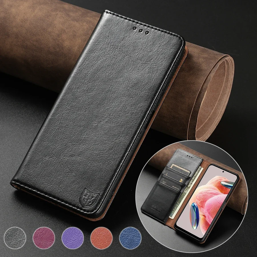 

Wallet Skin Friendly Card Slot Magnetic Flip Leather Case For Xiaomi Poco C65 C55 X6 X5 M6 Pro 13T 12 11 Redmi 13C 10 9 Note 13