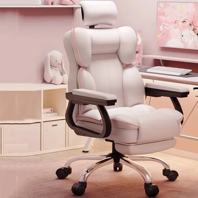 

Design Support Computer Office Chair Comfy Comfortable Modern Gaming Chair Mobile Ergonomic White Silla Oficina Office Furniture