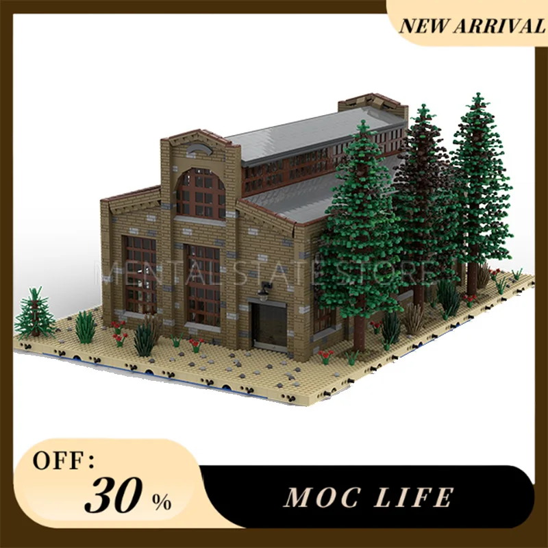 [8243PCS] Customized MOC Shovel Warehouse Creative Building Blocks Set STEM Educational Toys DIY Construction Model Kit Birthday