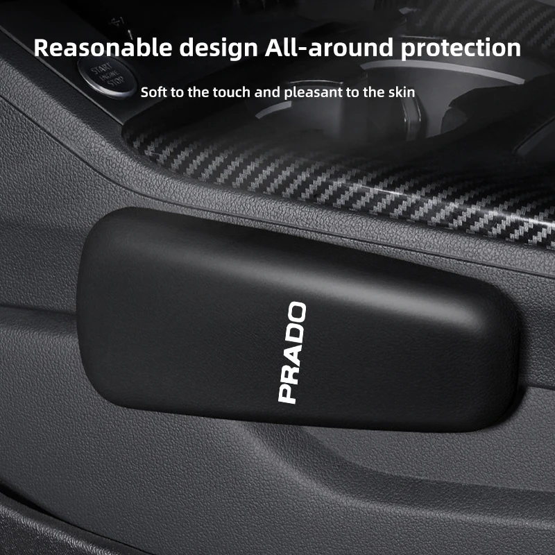 Joelheira do carro almofada porta console central lateral tapete protetor para toyota prado supra aygo yaris rav4 hilux corolla 4runner camry av