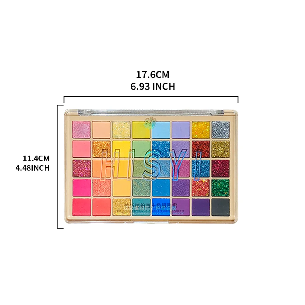 Sombra de ojos camaleón de 40 colores – Brillo brillante mate, resistente al agua, de larga duración, multiusos, fiesta de Halloween, unisex