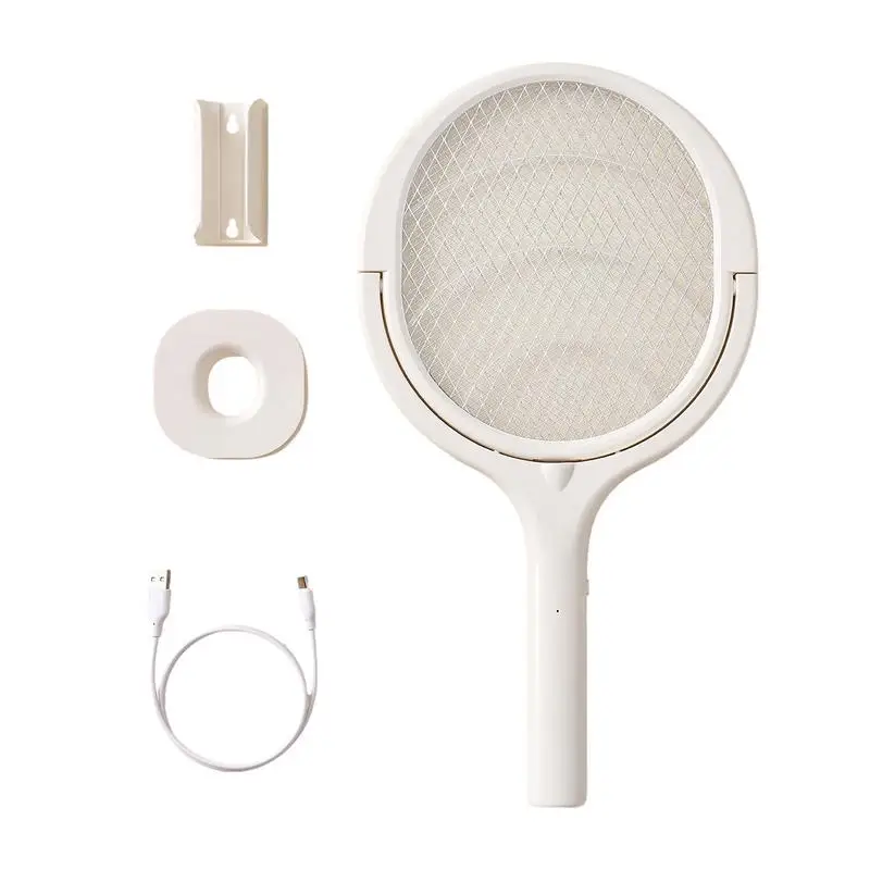 

Electric Mosquito Swatter Safety Mosquito Killing Lamp Adjustable Angle Wall Mount And Handheld Rechargeable For Home Use