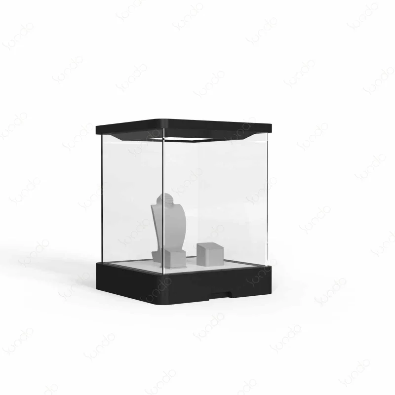 Custom. Custom Made Fashion advanced glass cabinet jewelry display silver accessories with LED lighting jewellery show