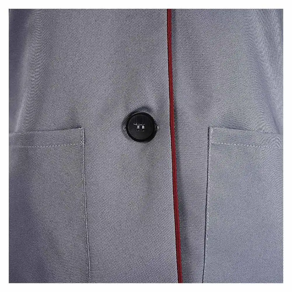 Disfraz de Matilda para mujer, uniforme para dramatización musical, chaqueta gris, disfraz de Halloween, ropa para carnaval, ropa para el campus