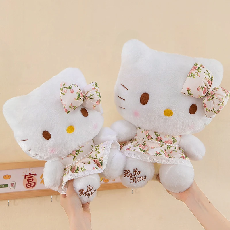 Kawaii سانريو ألعاب من نسيج مخملي لطيف HelloKitty محشوة دمية كبيرة الكرتون محبوب وسادة للأطفال هدية عيد ميلاد لعبة أطفال لينة