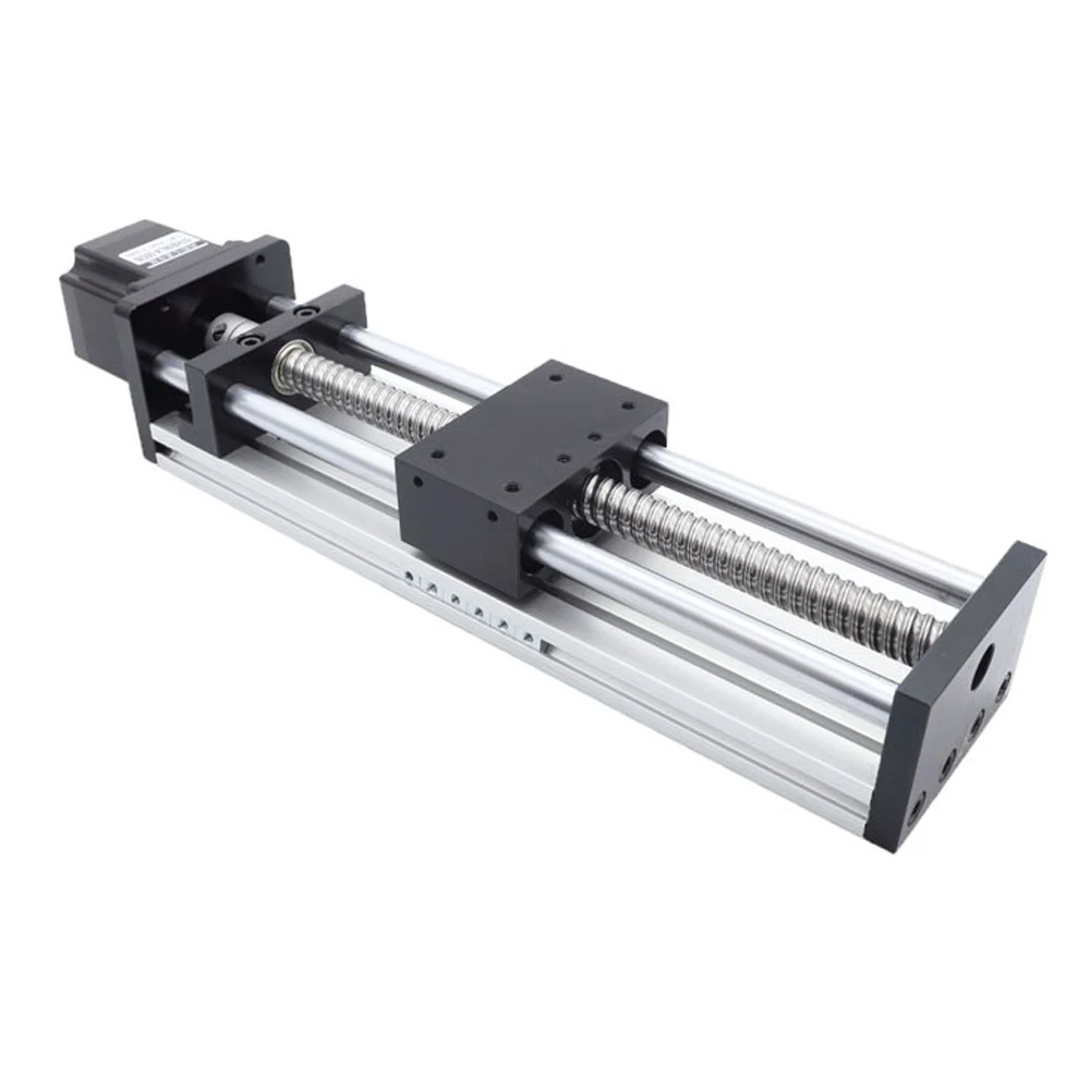 Houtbewerking kogelschroef lineaire geleiderail glijbaan cnc handmatige lineaire as actuator module tafelslag reizen gravure tool