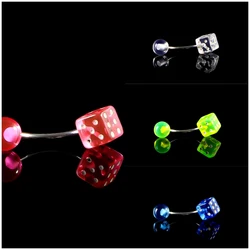 Simple acrylic belly button ring human puncture accessory