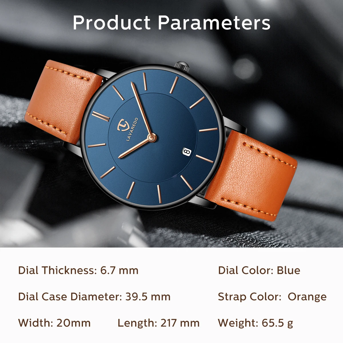 Mens Watches, Minimalist Fashion Simple Wrist Watch for Men Analog Date with Leather Strap